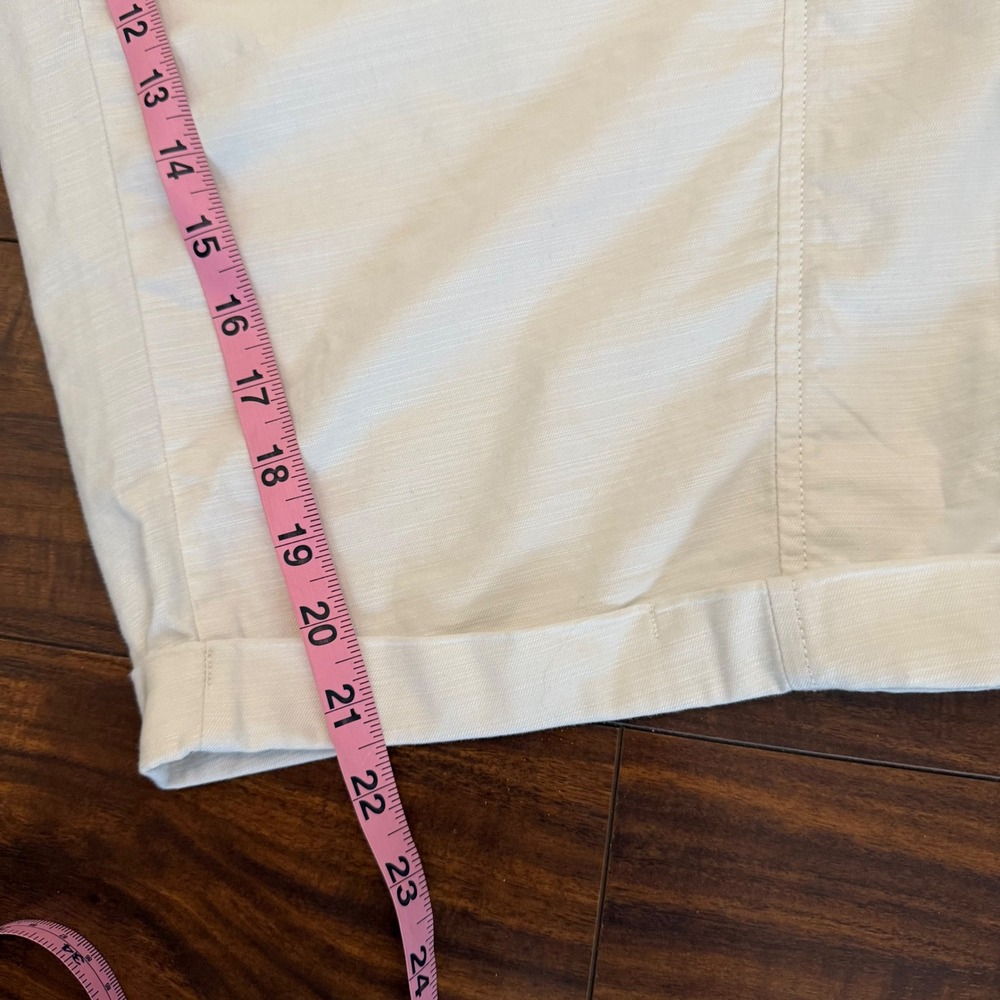 Lane Bryant Women's Soft Slub Capri Pants Plus Size 26/28‎ White Mid-Rise NWT - Picture 9 of 9